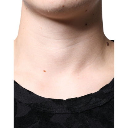 Dolce & Gabbana Black DG Mania Logo Print T-shirt