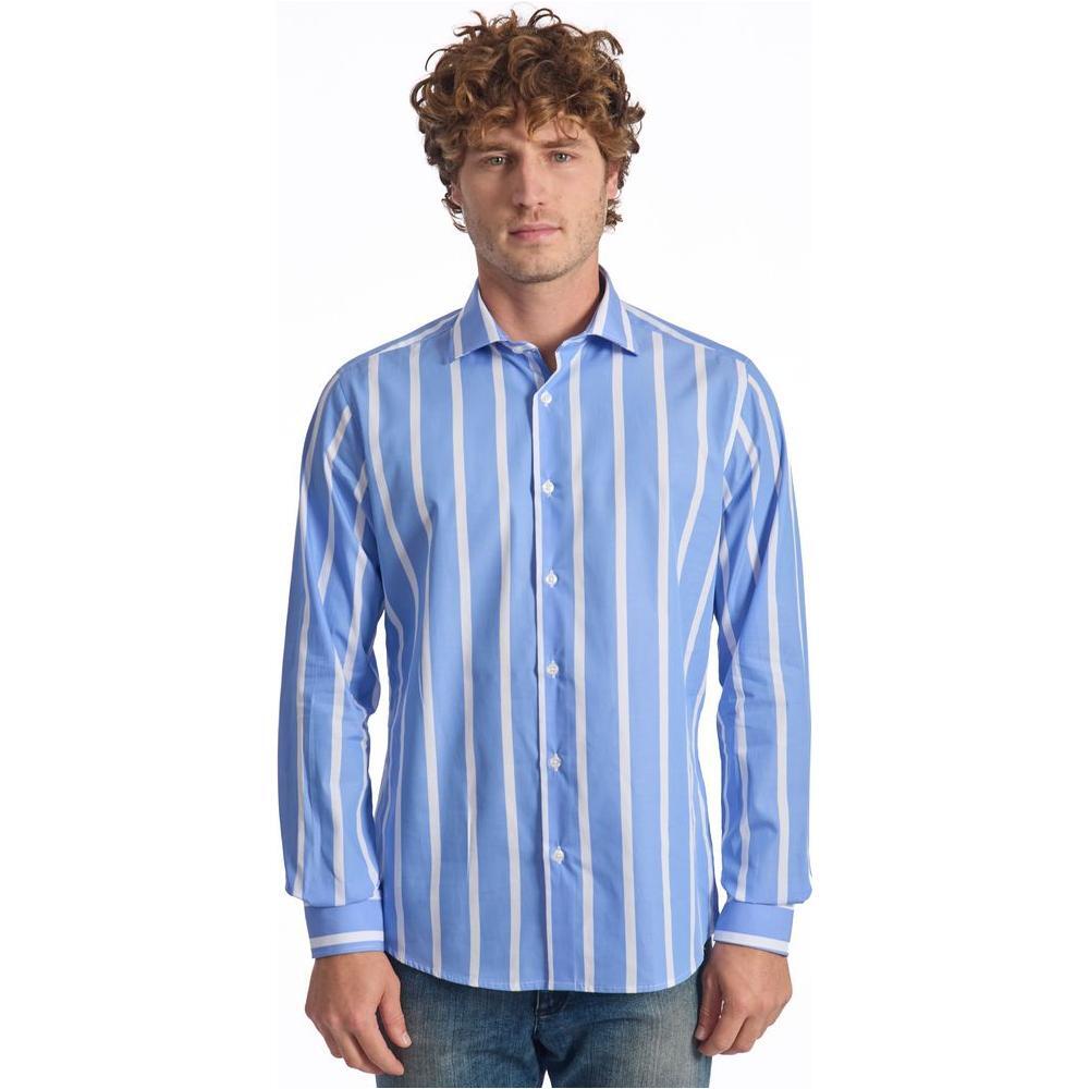 Baldinini Trend Light Blue Cotton Shirt