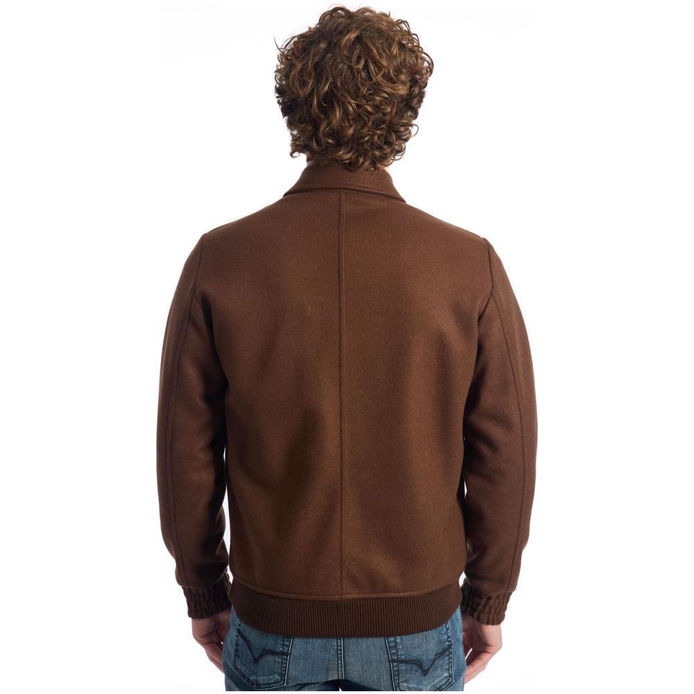 Roberto Pepe Luxury Brown Wool Jackets & Coat