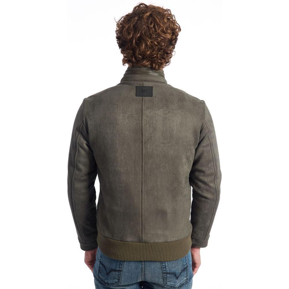 Roberto Pepe Luxury Green Eco Leather Men's Jacket