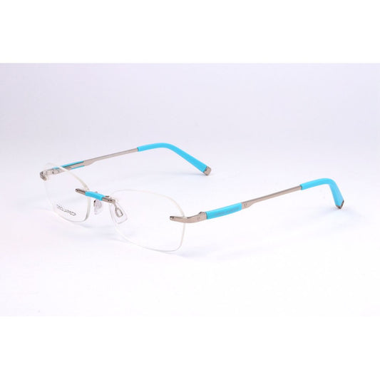 Dsquared² Silver Metal Frames, women's glasses model DQ5044-016-54, silver color with blue accents, 54/17/135mm dimensions.