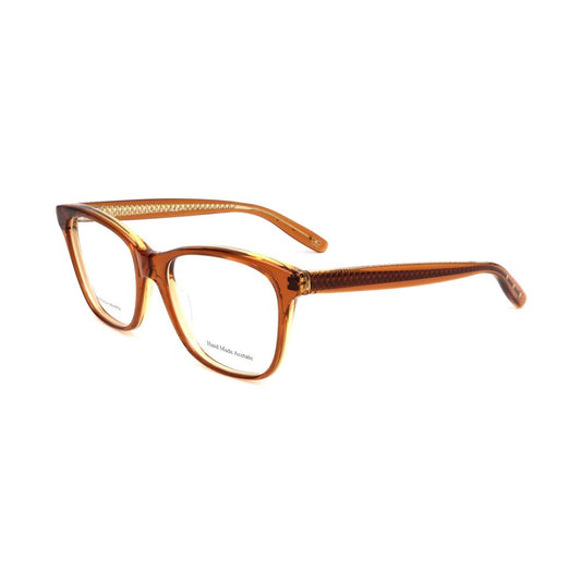 Bottega Veneta Bicolor Acetate Glasses (Frames) in brown and yellow acetate, size 52/17/140 mm
