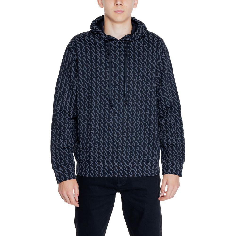 Armani Exchange Black Cotton Hoody
