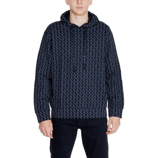 Armani Exchange Black Cotton Hoody