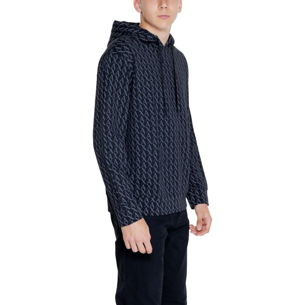 Armani Exchange Black Cotton Hoody