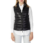 Armani Exchange Black Polyester Sleveless Jacket