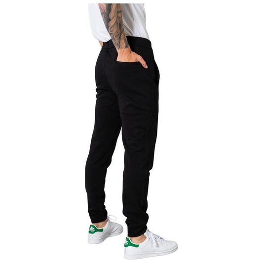 Armani Exchange Black Cotton Joggers Workout Pant