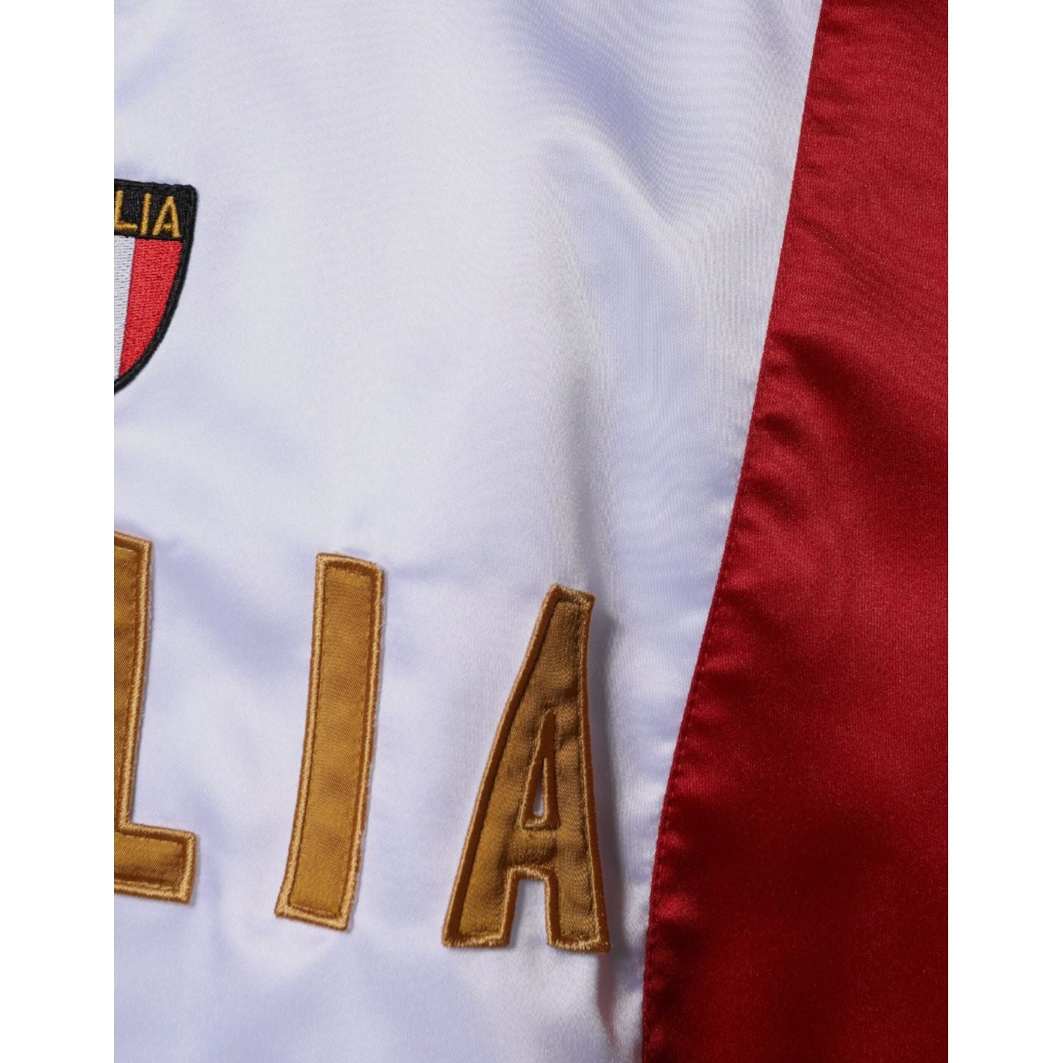 Dolce & Gabbana Multicolor Italia Button Down Bomber Jacket