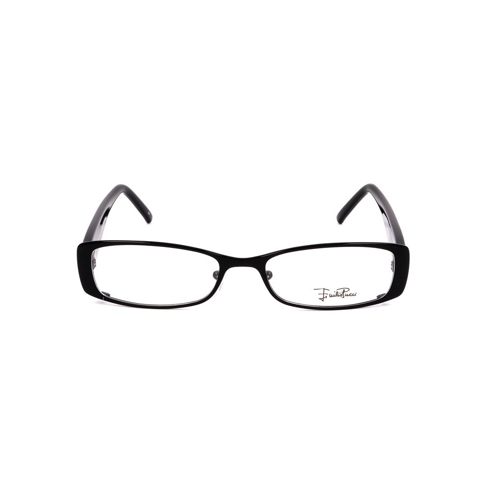 Emilio Pucci Black Metal Frames glasses for women, model EP213100652, featuring a sleek design in black with metal material.