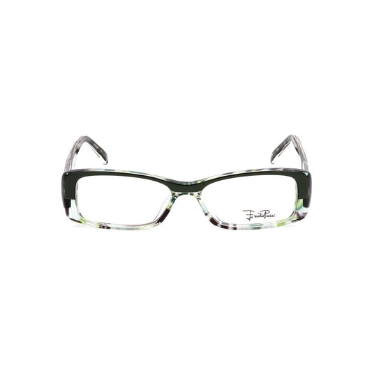 Front view of Emilio Pucci Gray Plastic Frames eyeglasses with clear lenses, stylish design for women, model EP2651024.