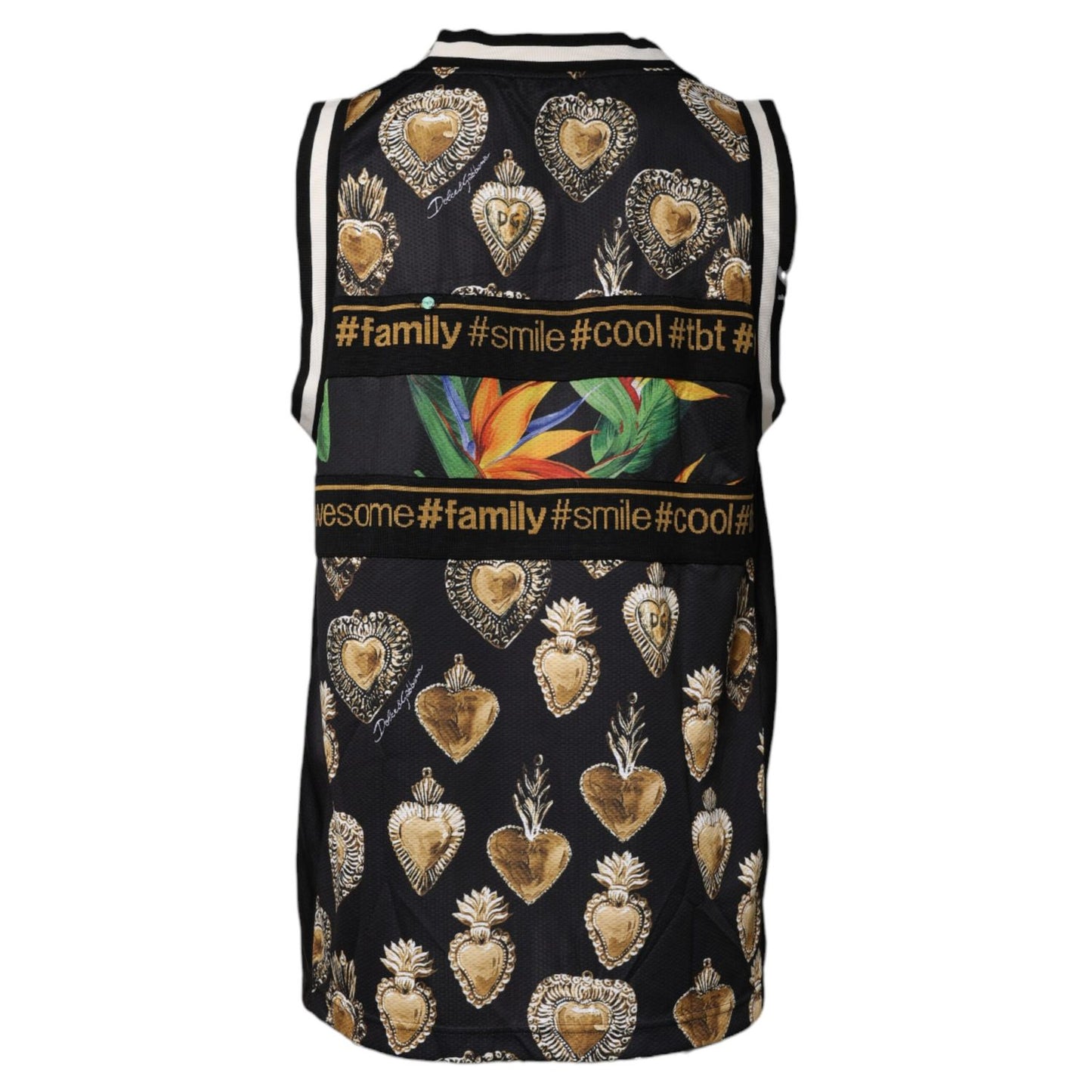 Dolce & Gabbana Multicolor Tropical Sleeveless Tank T-shirt