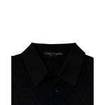 Dolce & Gabbana Multicolor Silk Button Down Collared T-shirt