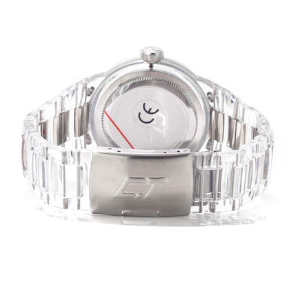 Chronotech Transparent Polycarbonate Dress Watch 1728,67434610848,Accessories,Chronotech,Dress Watches - Watches - Accessories,Men,New with tags,Transparent,Watches - Accessories
