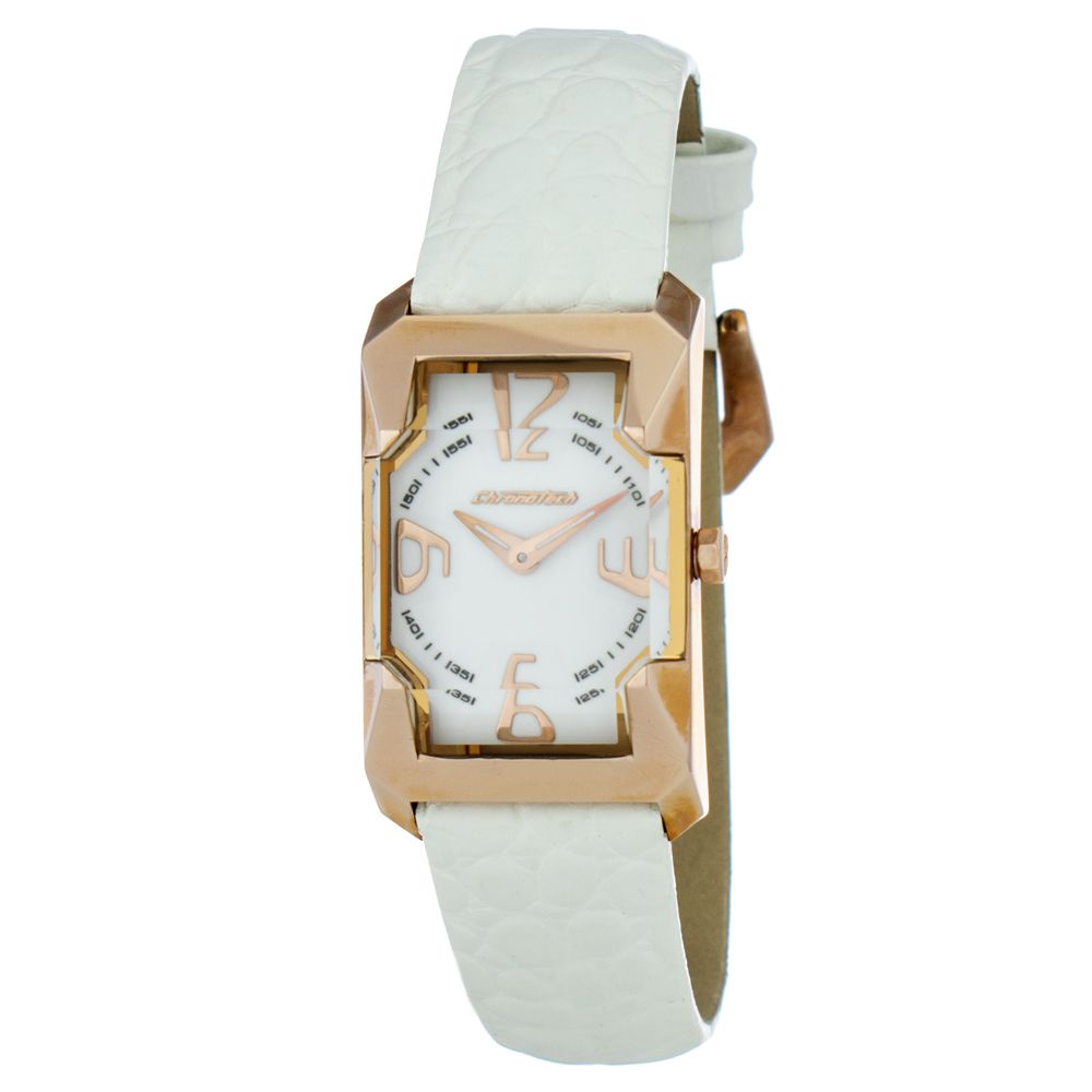 Chronotech White Leather Dress Watch 1728,67434610848,Accessories,Chronotech,Dress Watches - Watches - Accessories,New with tags,Watches - Accessories,White,Women