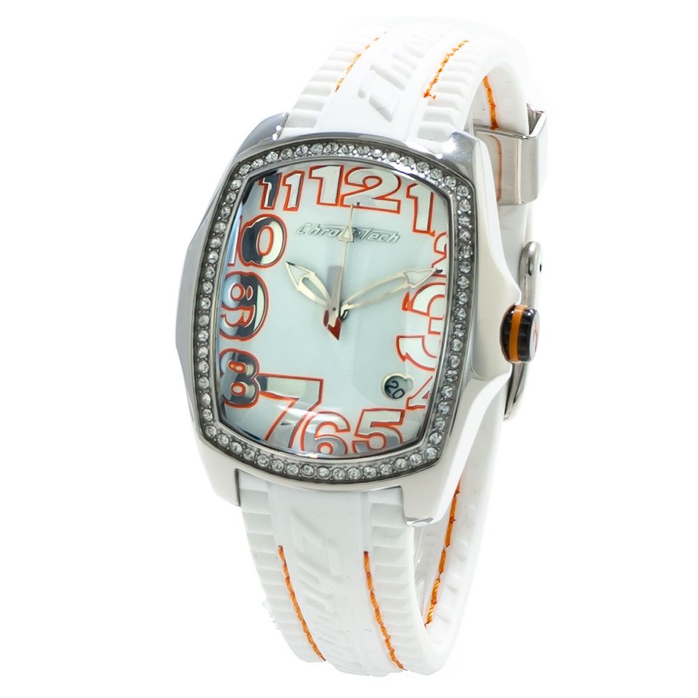 Chronotech White Rubber Sport Watch 1728,67434610848,Accessories,Chronotech,New with tags,Sport Watches - Watches - Accessories,Watches - Accessories,White,Women
