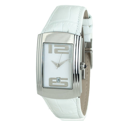 Chronotech White Leather Dress Watch 1728,67434610848,Accessories,Chronotech,Dress Watches - Watches - Accessories,New with tags,Watches - Accessories,White,Women