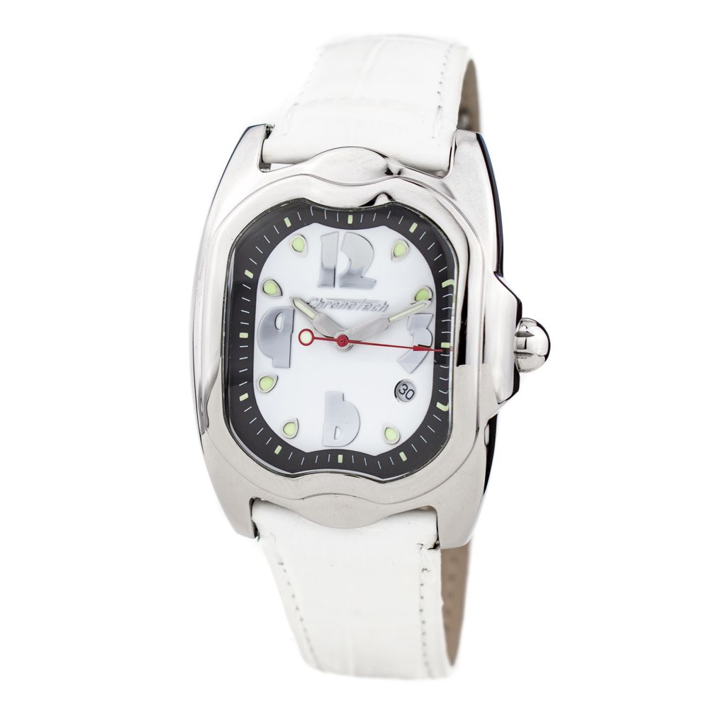 Chronotech White Leather Dress Watch 1728,67434610848,Accessories,Chronotech,Dress Watches - Watches - Accessories,New with tags,Watches - Accessories,White,Women