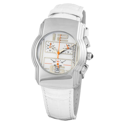 Chronotech White Leather Dress Watch 1728,67434610848,Accessories,Chronotech,Dress Watches - Watches - Accessories,Men,New with tags,Watches - Accessories,White