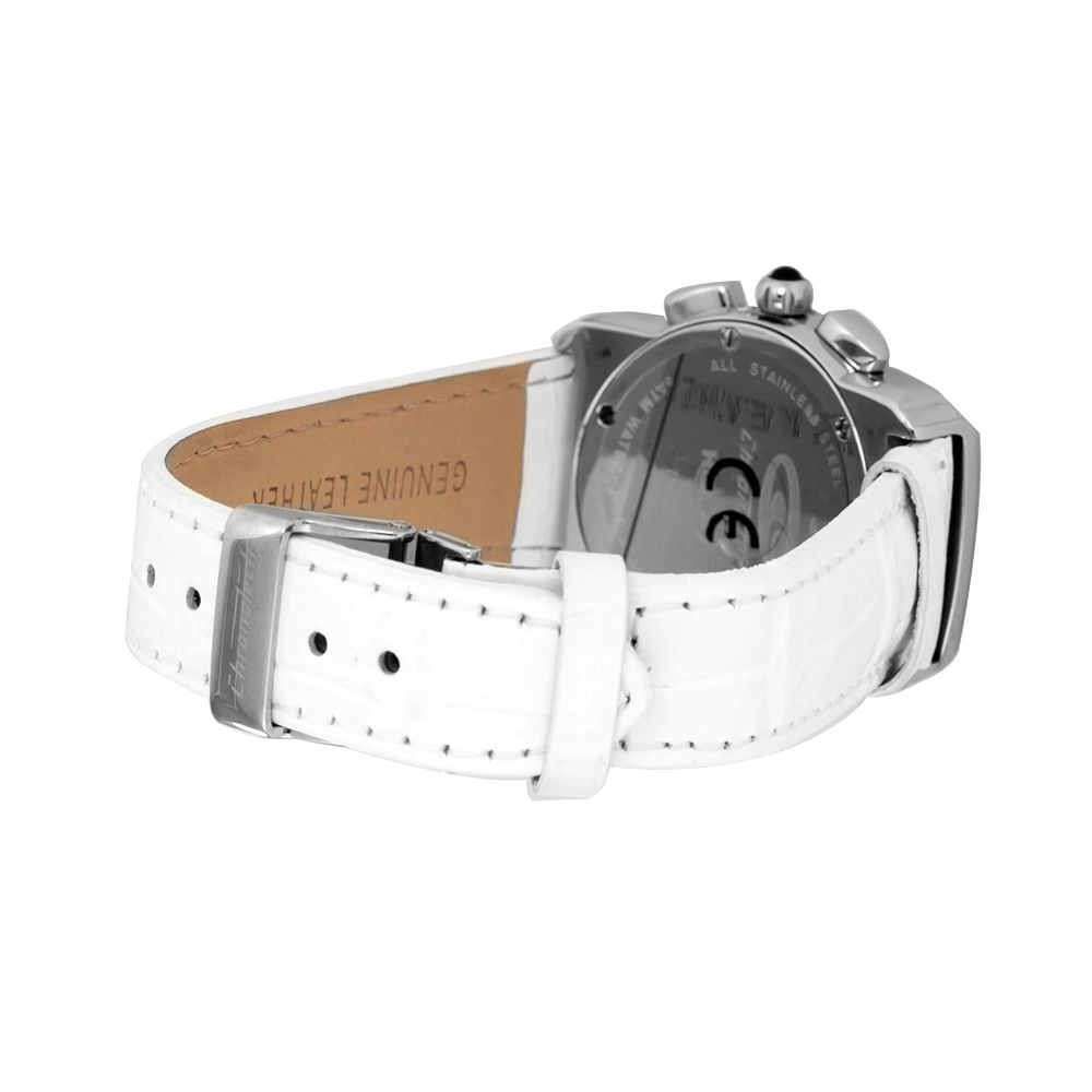 Chronotech White Leather Dress Watch 1728,67434610848,Accessories,Chronotech,Dress Watches - Watches - Accessories,Men,New with tags,Watches - Accessories,White