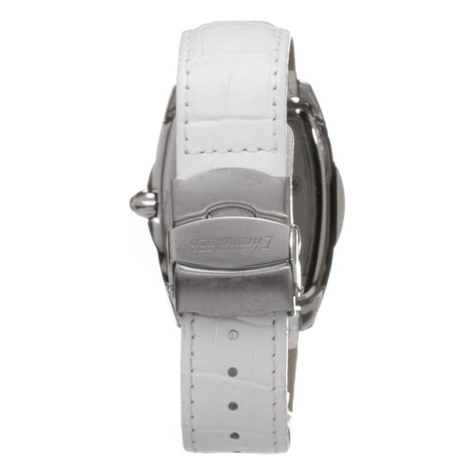Chronotech White Leather Watch CHCT7504MBAC