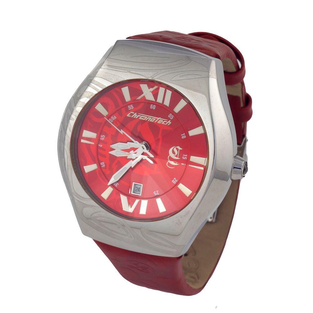 Chronotech Multicolor Leather Dress Watch 1728,67434610848,Accessories,Chronotech,Dress Watches - Watches - Accessories,Men,Multicolor,New with tags,Watches - Accessories
