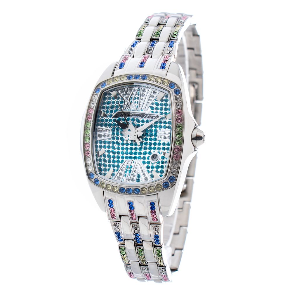Chronotech Silver Stainless Steel Dress Watch