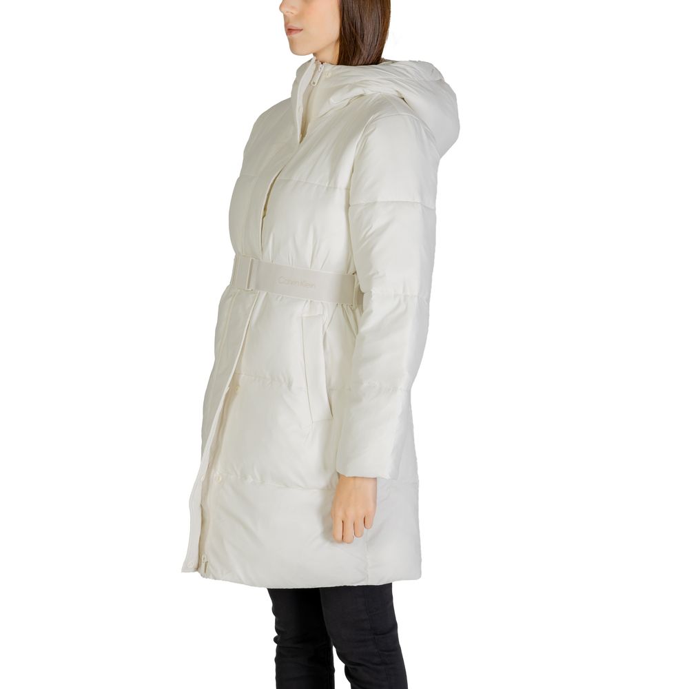 Calvin Klein Jeans Cream Nylon Coat 1728,71956299936,Calvin Klein Jeans,Clothing,Coats - Jackets & Coats - Clothing,Cream,IT42|M,IT44|L,Jackets & Coats - Clothing,New with tags,Women