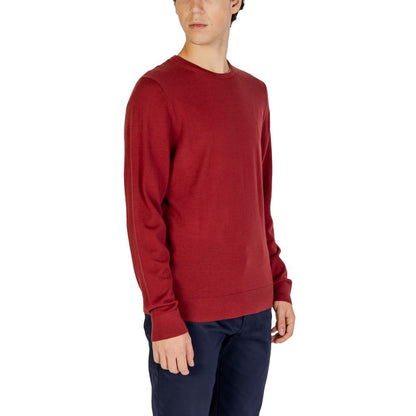 Calvin Klein Bordeaux Recycled Wool Sweatshirt