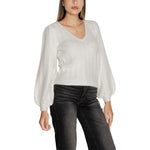 Guess White Polyester Sweater
