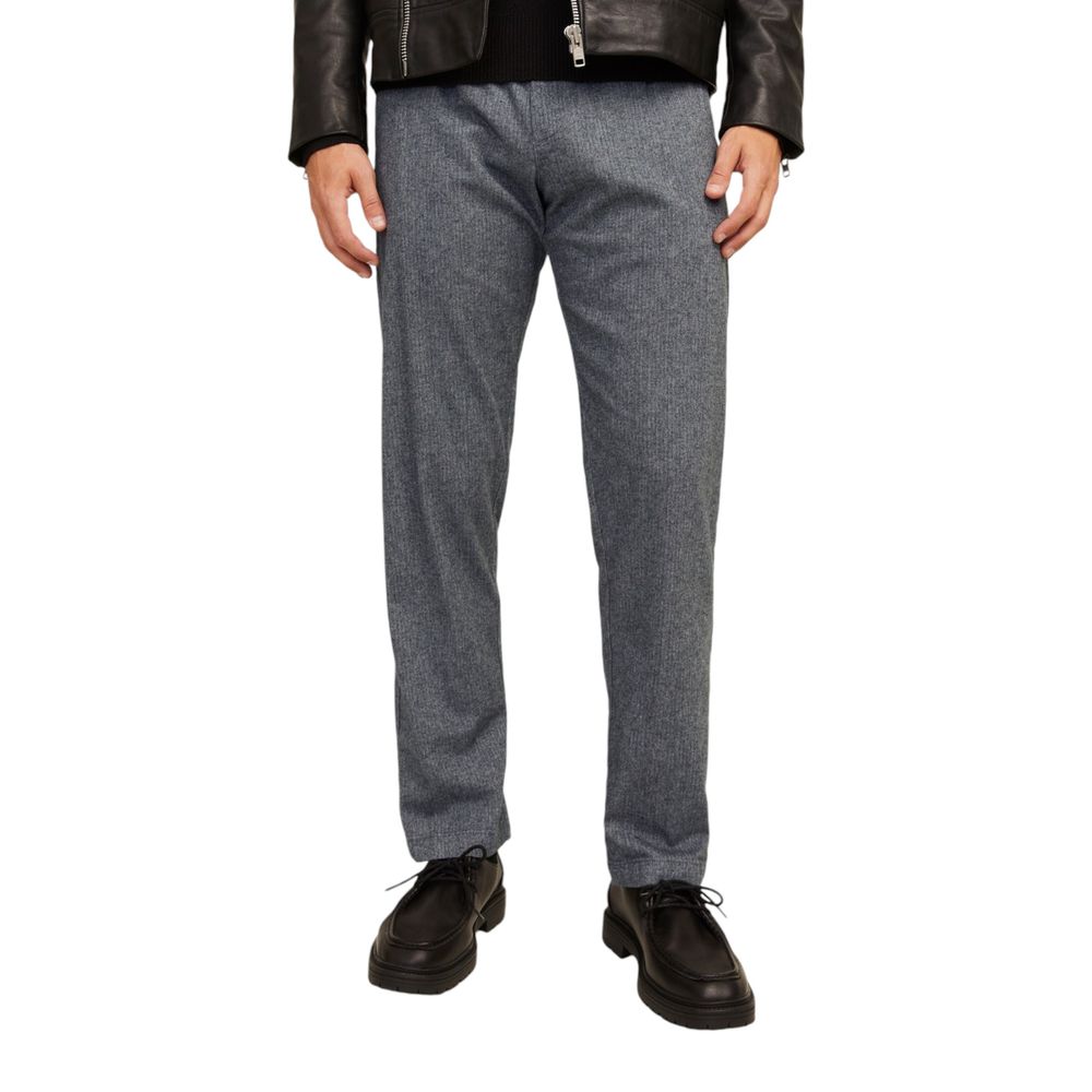 Jack Jones Gray Cotton Casual Pants