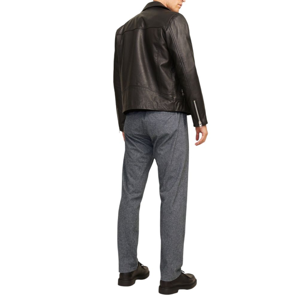 Jack Jones Gray Cotton Casual Pants