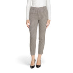 Woman wearing Only Beige Polyester Pant, part of Fall/Winter collection, made of 64% polyester, 34% viscose, and 2% elastane/lycra.