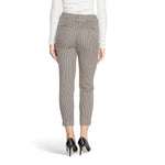 Back view of women's Only Beige Polyester Pant from Fall/Winter collection, made of polyester, viscose, and elastane, showing fit.
