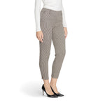 Alt Tag: Women wearing Only Beige Polyester Pant from Fall/Winter collection, featuring 64% polyester, 34% viscose, and 2% elastane.