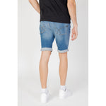 Gas Blue Cotton Bermuda