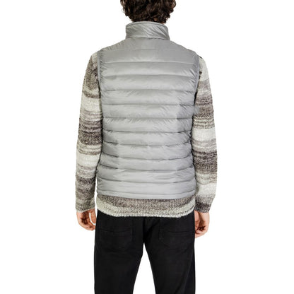 Gianni Lupo Gray Polyamide Sleeveless Jacket