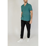 Gianni Lupo Turquoise Viscose Shortsleeve GI-13499400679-IT54 | XXL