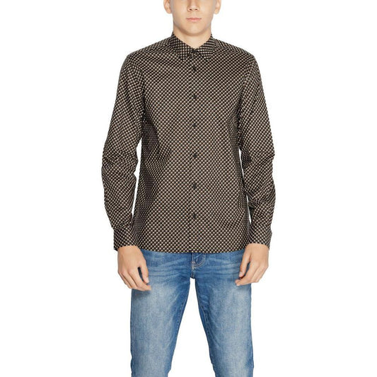 Antony Morato Brown Cotton Shirt AN-14637800140-IT46 | S
