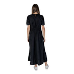 B.Young Black Linen Long