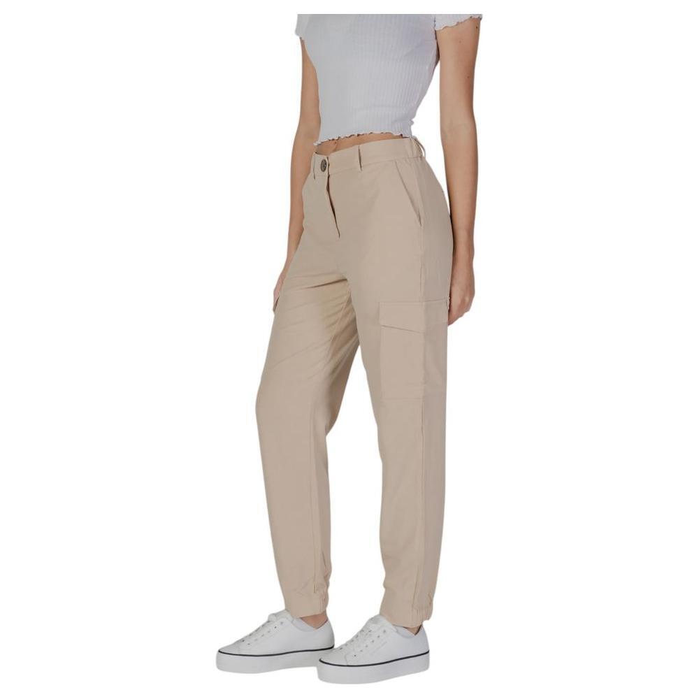 B.Young Beige Polyester Pant