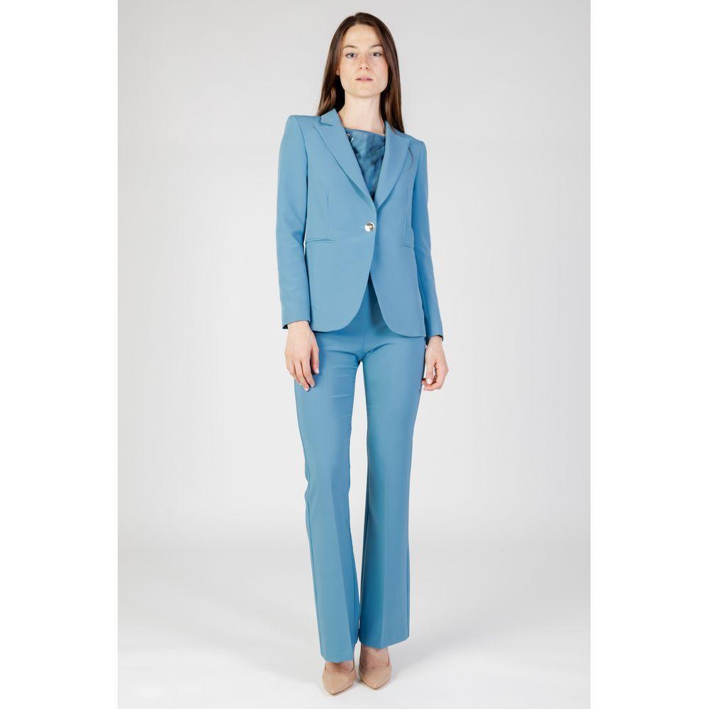 Rinascimento Turquoise Polyester Blazer RI-12022500679-XL