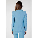 Rinascimento Turquoise Polyester Blazer RI-12022500679-XL