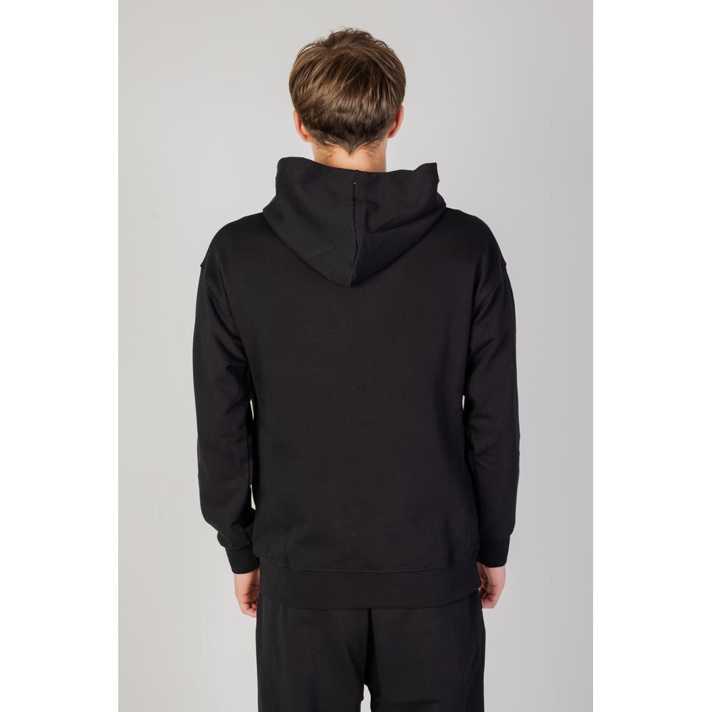 Underclub Black Cotton Hoodie