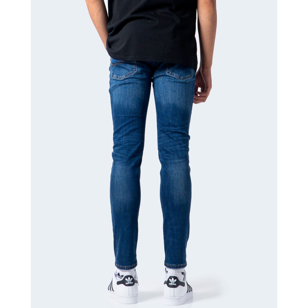 Jack Jones Blue Cotton Skinny Jeans