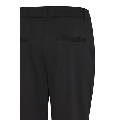 ICHI Black Recycled Polyester Dress Pants