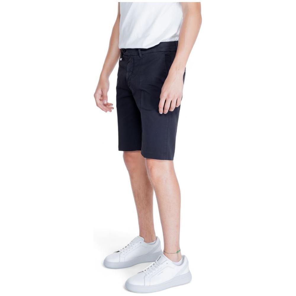 Antony Morato Black Cotton Bermuda