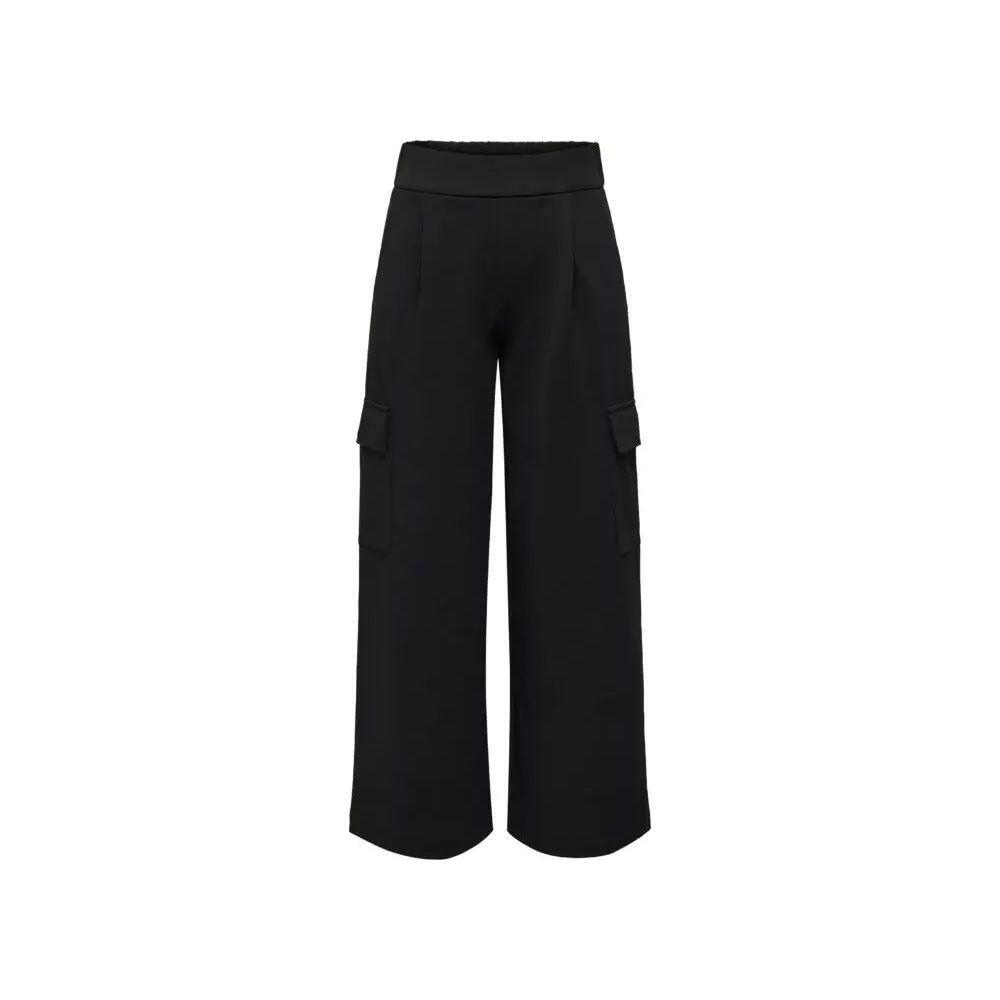 Jacqueline De Yong Black Polyester Pant