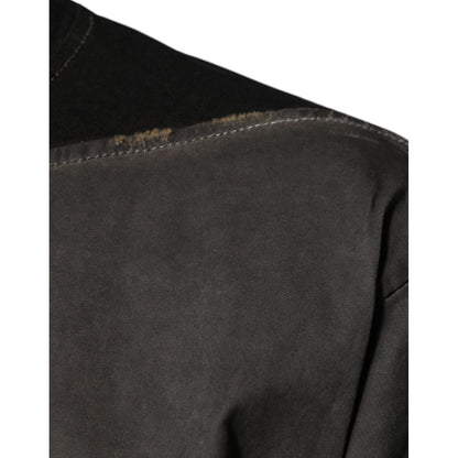 Dolce & Gabbana Brown Graphic Print Cotton Round Neck T-shirt