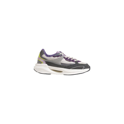 D.A.T.E Gray Fabric Chunky Sneakers
