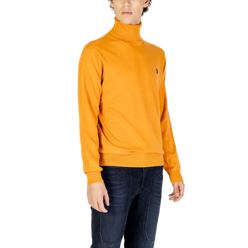 U.S. POLO ASSN. Orange Cotton Turtleneck